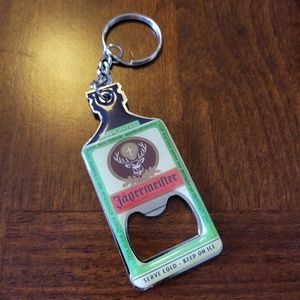 Authentic Jagermeister Bottle Opener Keychain